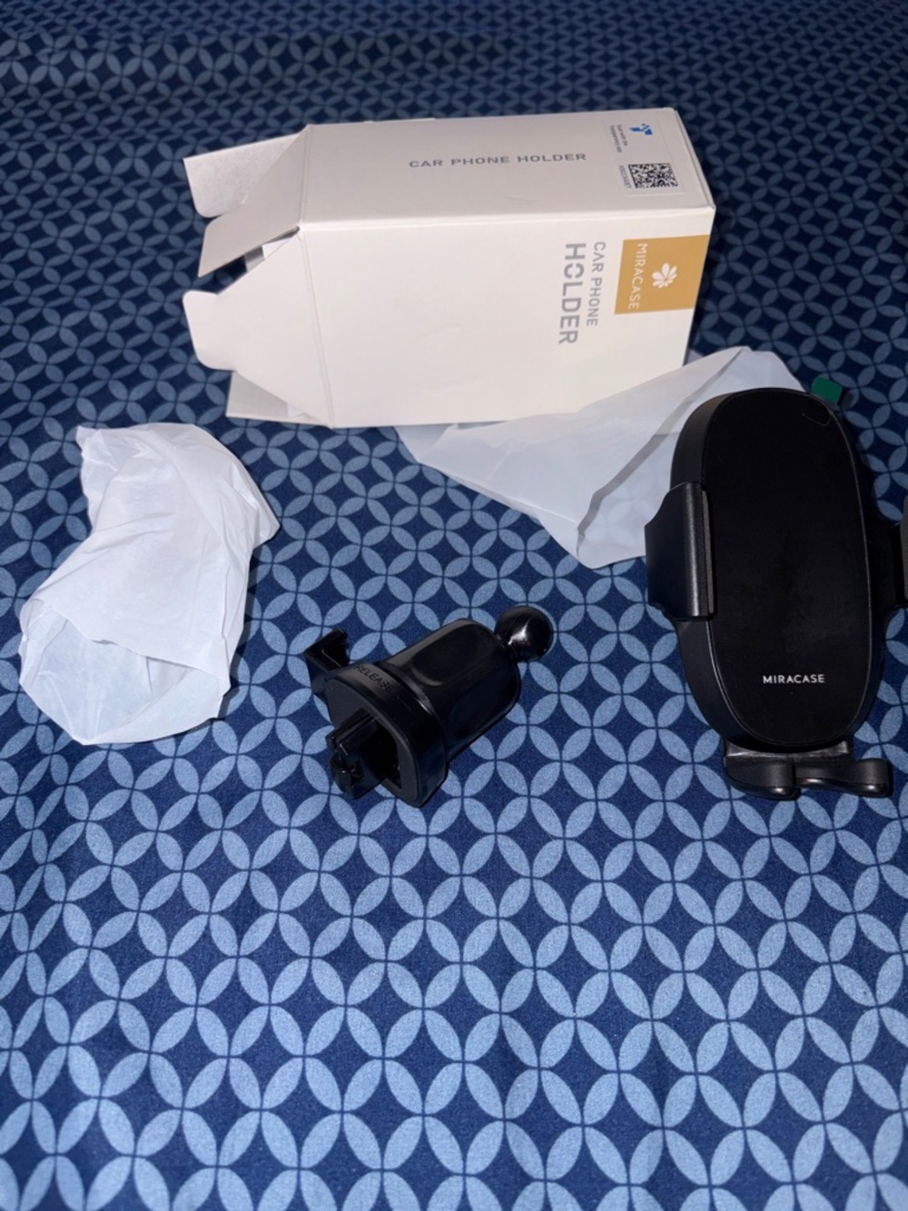 Black Car Phone Holder - Air Vent Mount